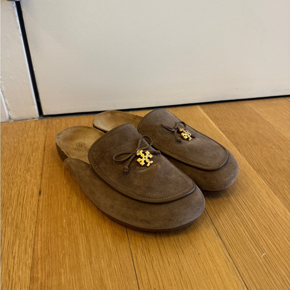 Tory Burch Tan Charm Mules